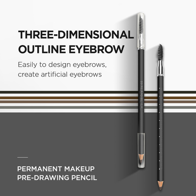 A composição permanente privada feita sob encomenda utiliza ferramentas o lápis de sobrancelha duradouro